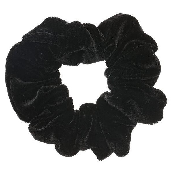Schwarzer Samt Scrunchie X1