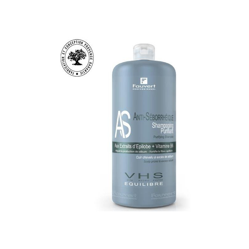 Purifying hair shampoo with oily tendency 1L