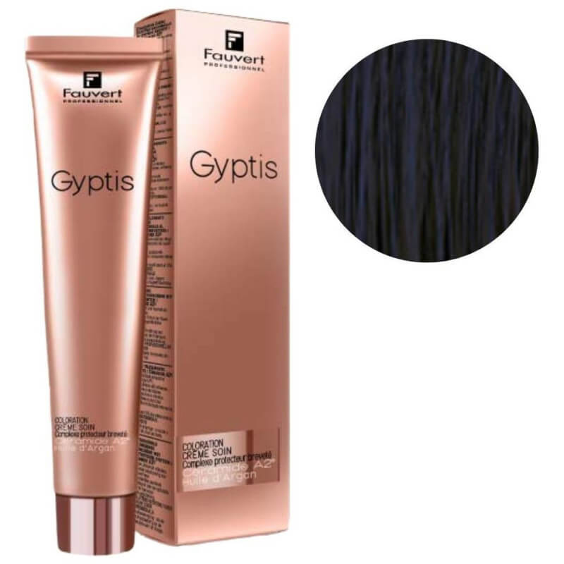 Crème de soin colorante Gyptis noir bleu Fauvert 100ML