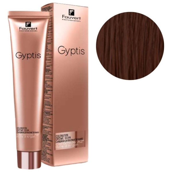 Gyptis coloring care cream 4/45 Mahogany copper brown 100ML