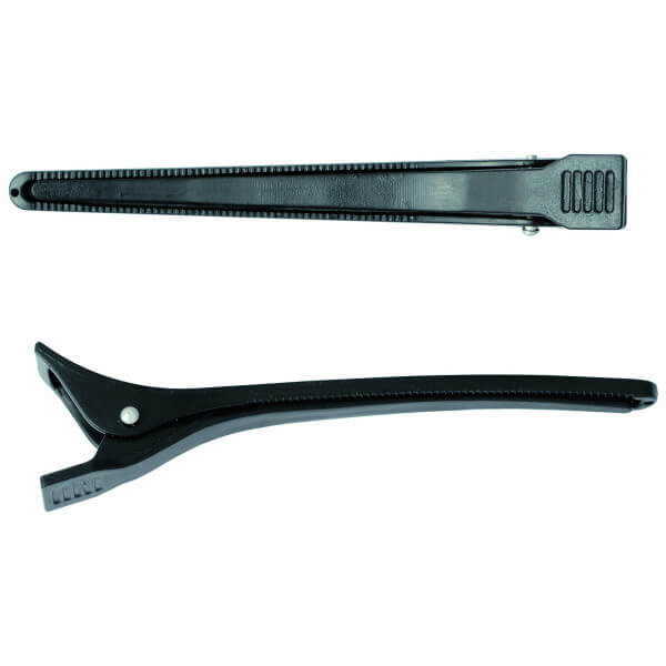 Maxi zwarte plastic klemmen Maxi zwarte plastic klemmen