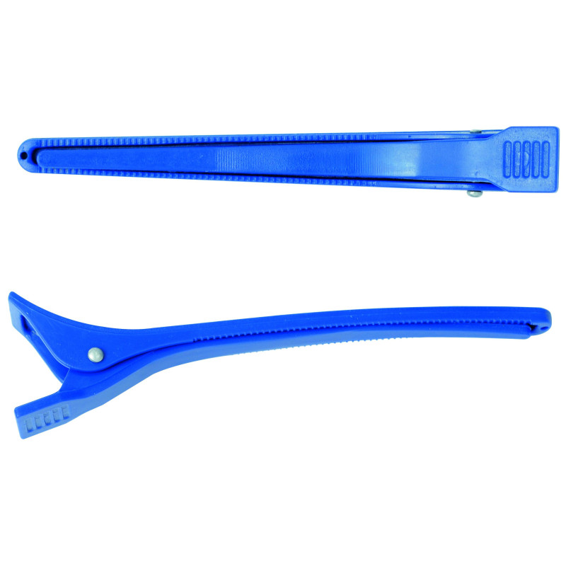 Blue plastic maxi clips