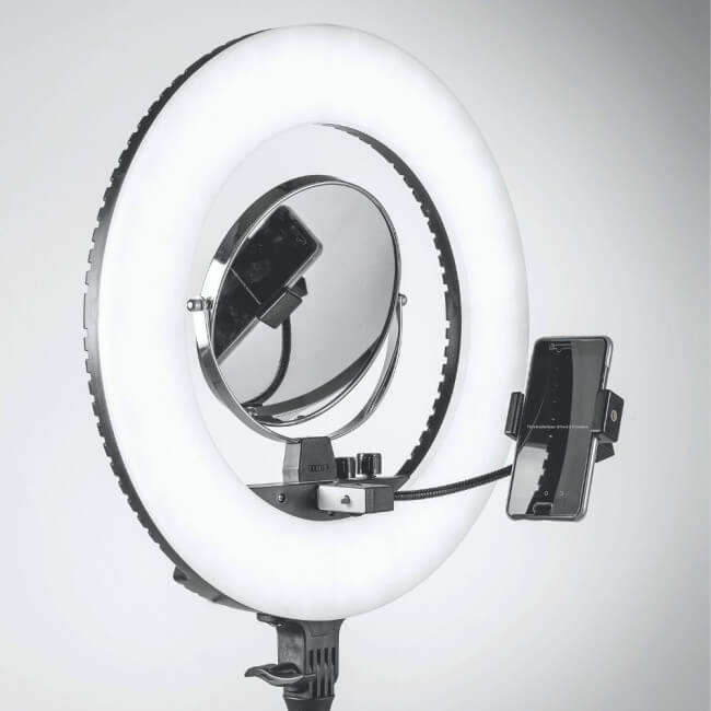 Lampada led per trucco su supporto