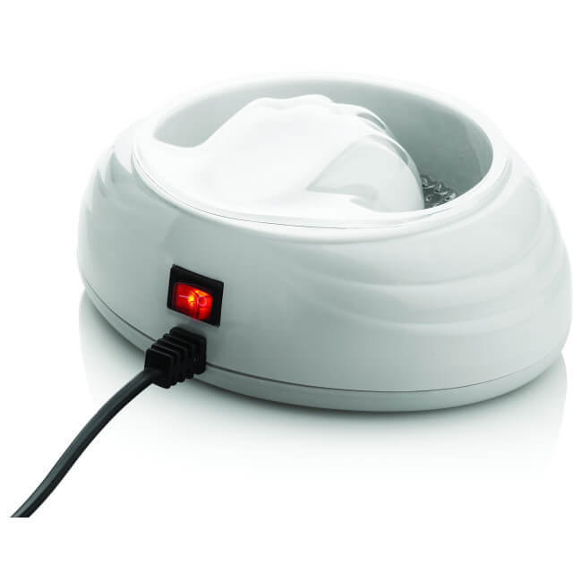 Bacia para manicure com água quente