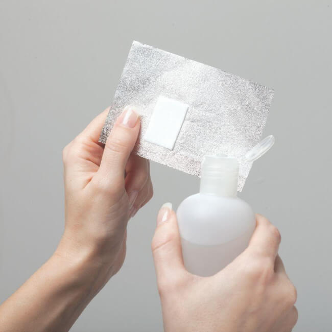 Lenços para remover verniz gel x50