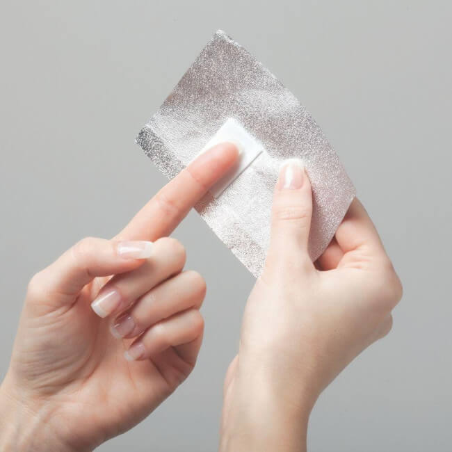 Lenços para remover verniz gel x50