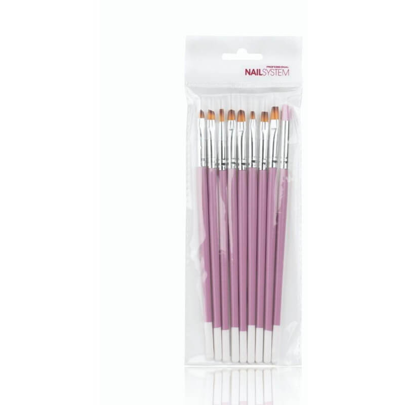 Kit de pinceles profesionales para nail art número 3.