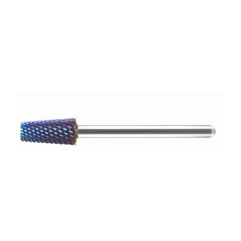 Short tungsten carbide tapered end mill