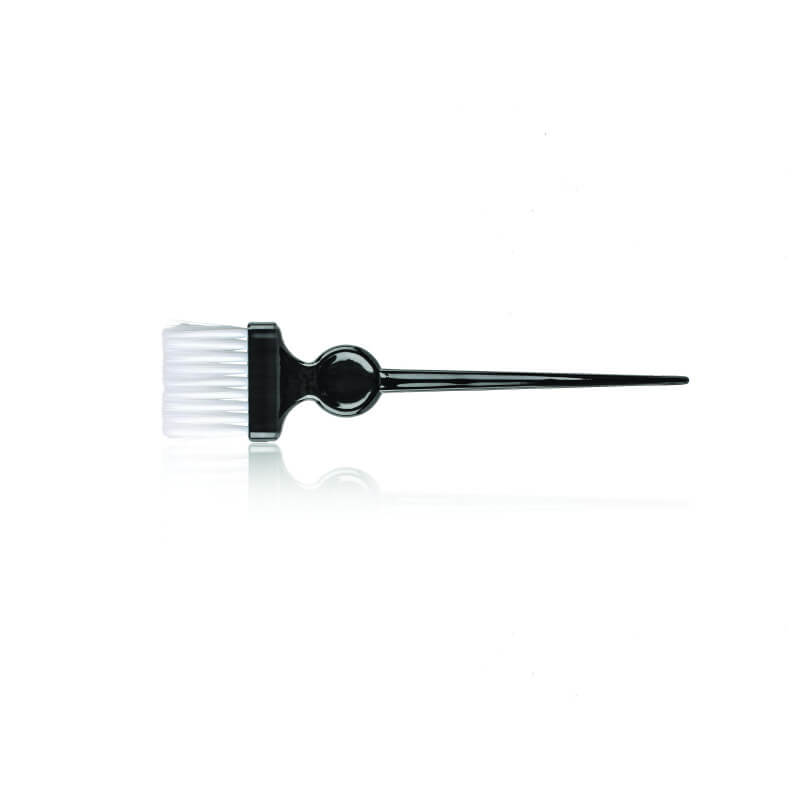 Small paintbrush with ultra-soft nylon bristles