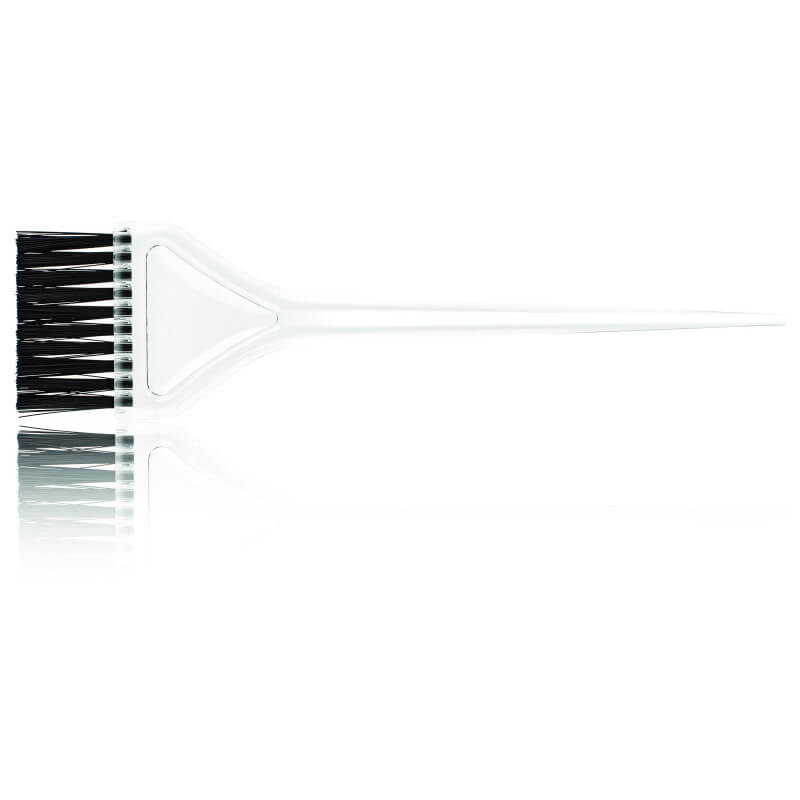 Pincel grande de cristal com cerdas macias de nylon.