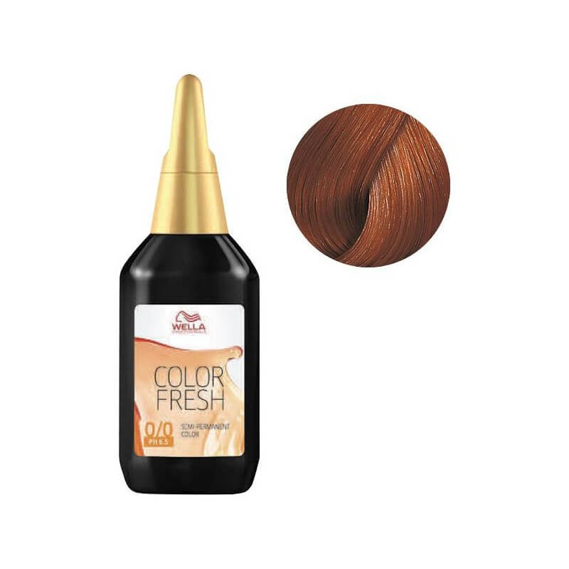 Coloração Color Fresh da Wella 7/47 Louro Acobreado Marrom
