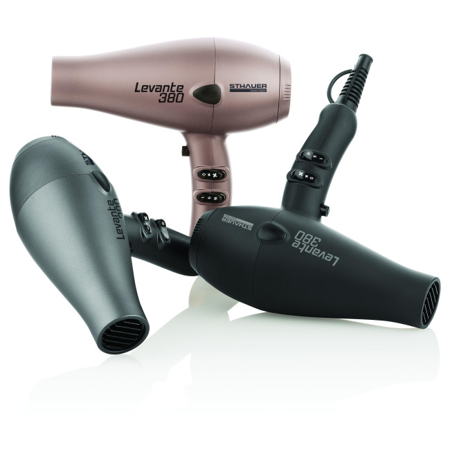 Professional hair dryer Levante 380 black by STHAUER