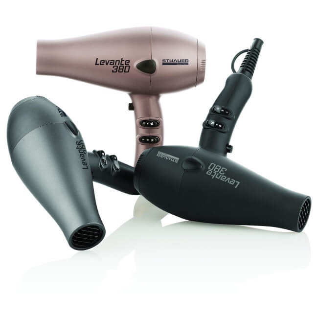 Secador de cabello profesional Levante 380 negro STHAUER