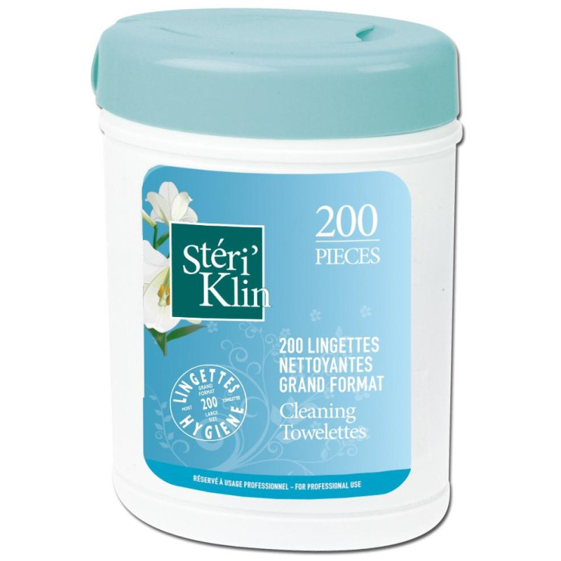 Steriklin biocidal cleaning wipes x200