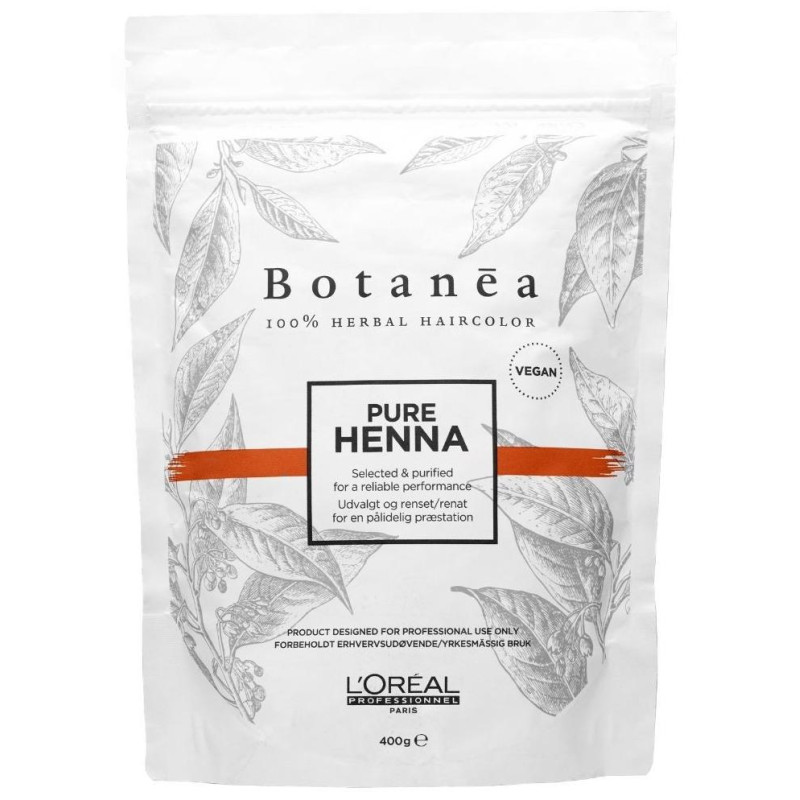 Coloration Professionnel Botanea 100% végétale Pure Henna 400 Grs