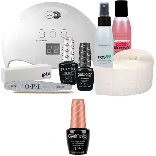 Confezione semipermanente OPI + lampada da 48 watt OPI Gel colorato polacco Where Did Suzi's Man-Go 15 ml Confezione semipermanente OPI + lampada da 48 watt OPI Gel colorato polacco Where Did Suzi's Man-Go 15 ml