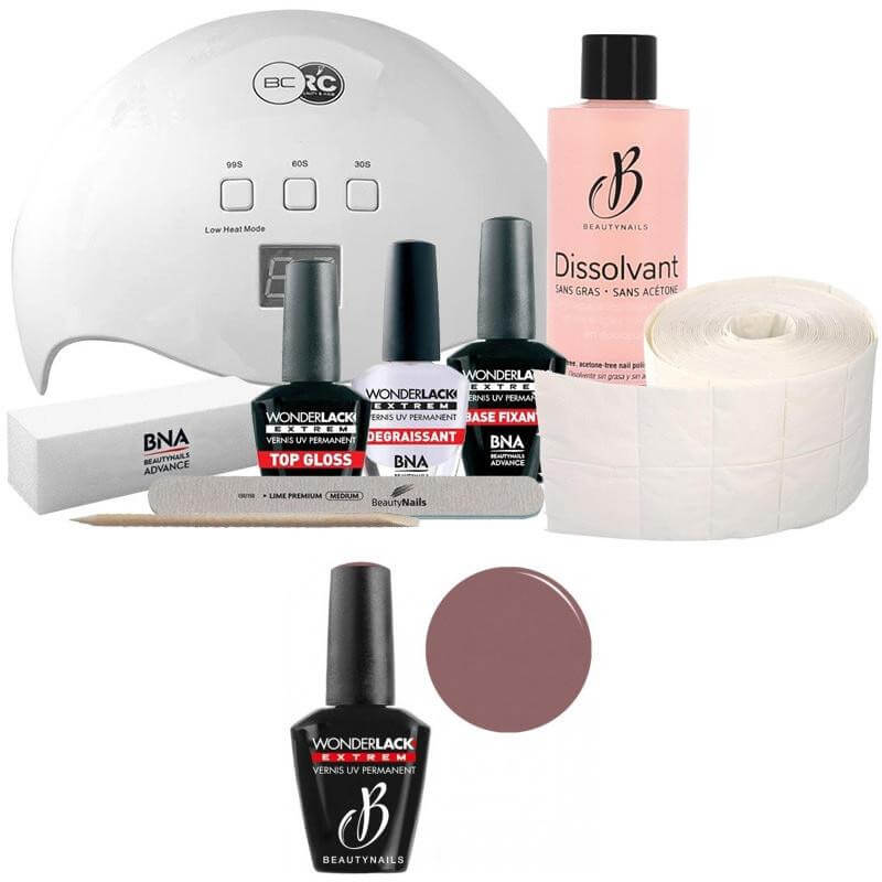 Pack Beauty Nails + Lampe 48 watts Wonderlak extrême Beautynails DREAM ROSE WLE011