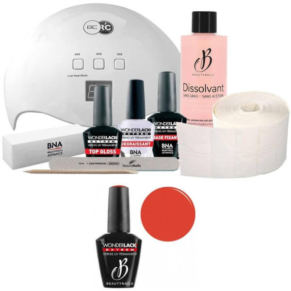 Confezione Beauty Nails + lampada da 48 watt Wonderlak extreme Beautynails CLEMENTINE WLE022