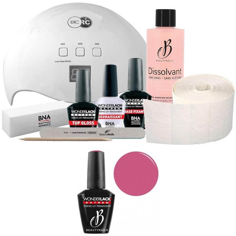 Confezione Beauty Nails + 48 watt lampada Wonderlak extreme Beautynails ROCK ME BABY WLE054