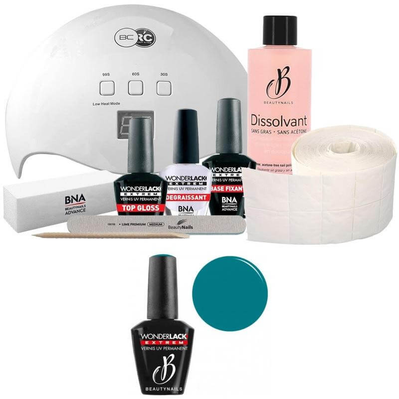 Pack Beauty Nails + lámpara de 48 vatios Wonderlak extreme Beautynails PEPPERMINT WLE064
