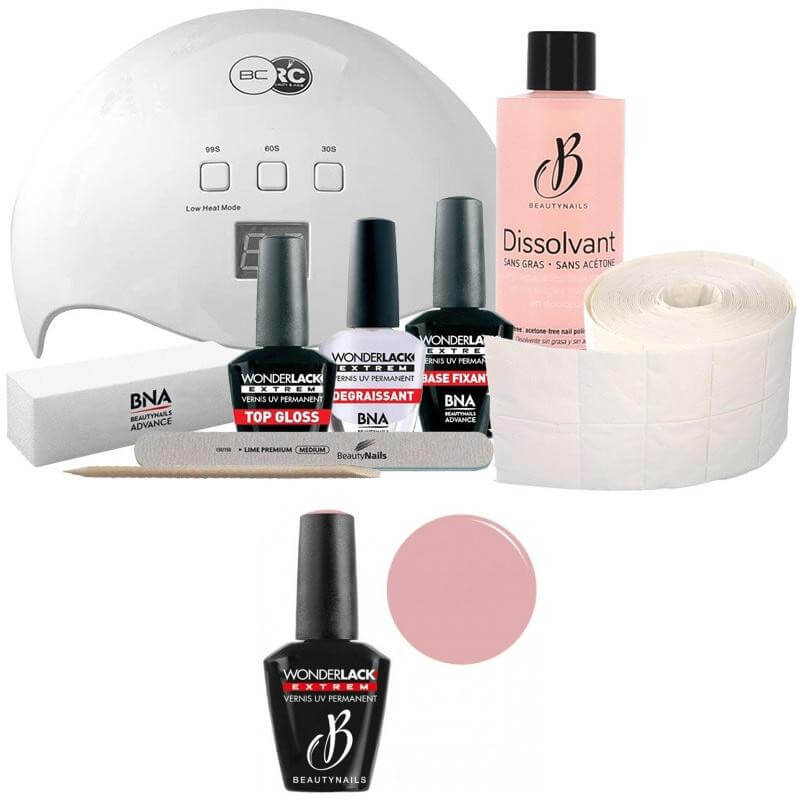 Pack Beauty Nails + Lampe 48 watts Wonderlak extrême Beautynails SWEET HEART WLE068