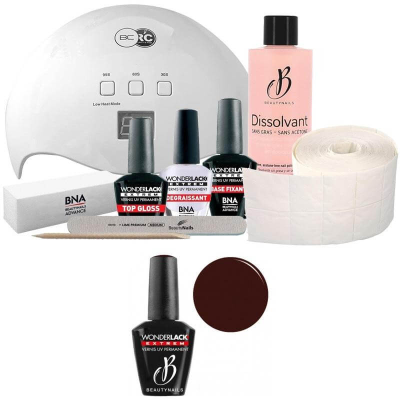 Confezione Beauty Nails + lampada da 48 watt Wonderlak extreme Beautynails DOWTOWN WLE099