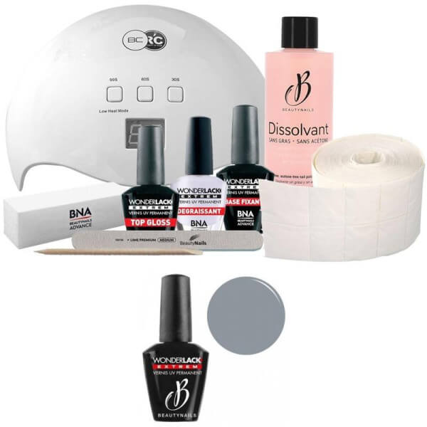 Pack Beauty Nails + Lampe 48 watts Wonderlack Extrême Beautynails Holy Smoke WLE127 Pack Beauty Nails + Lampe 48 watts Wonderlack Extrême Beautynails Holy Smoke WLE127