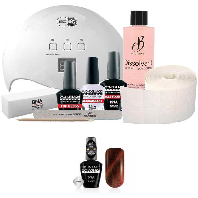 Pack Beauty Nails + Lampe 48 watts Wonderlack Oeil de Chat Persan