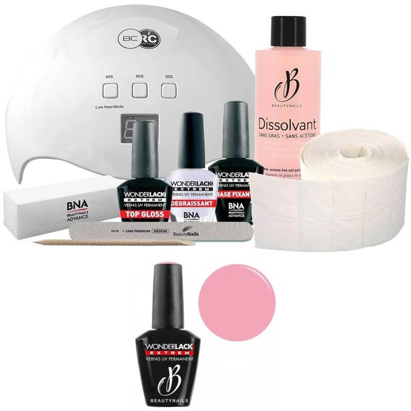 Confezione Beauty Nails + lampada da 48 watt Wonderlack Extreme Beautynails Pastel Pink