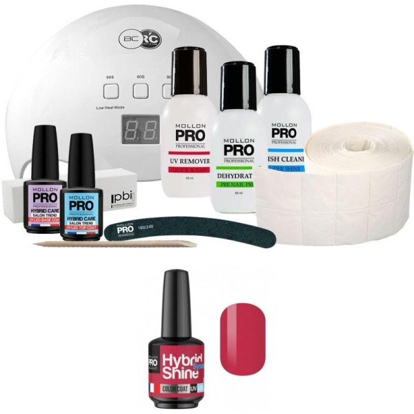 Pack Mollon + Lampe 48 Watt Mini Semi-Permanent Lack Hybrid Shine Mollon Pro 8ml Tutti Frutti 2/129 Pack Mollon + Lampe 48 Watt Mini Semi-Permanent Lack Hybrid Shine Mollon Pro 8ml Tutti Frutti 2/129