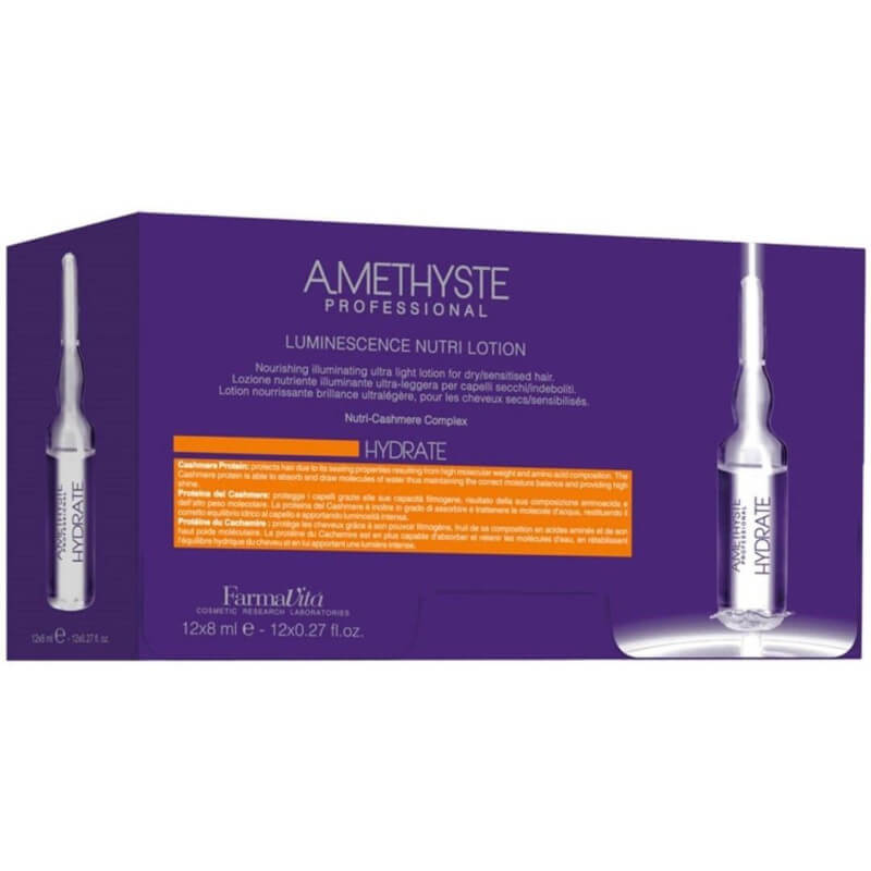 Ampolas de tratamento intensivo Color Hydrate Ametista FARMATIVA 12x8ML.
