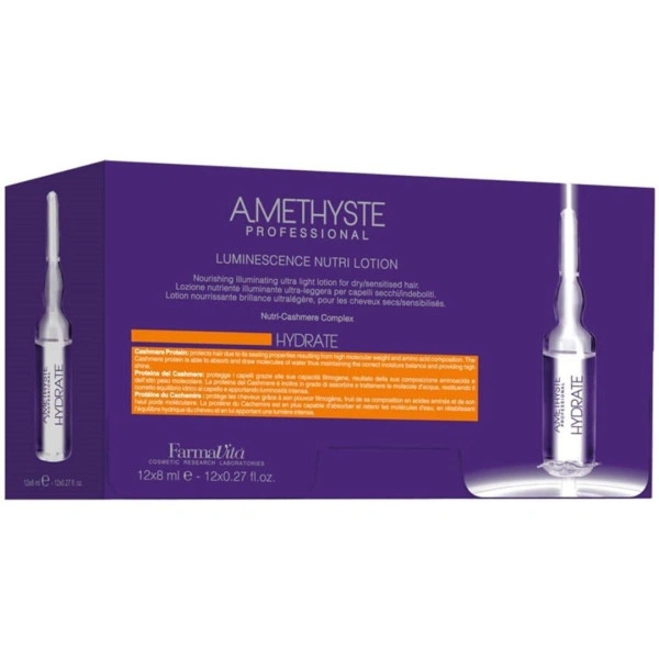 Ampoules soin intensif Color hydrate Amethyste FARMATIVA 12x8ML Ampoules soin intensif Color hydrate Amethyste FARMATIVA 12x8ML