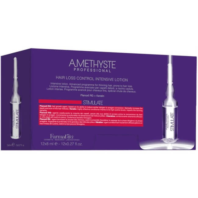 Intensivpflege-Ampullen gegen Haarausfall Amethyst FARMATIVA 12x8ML.