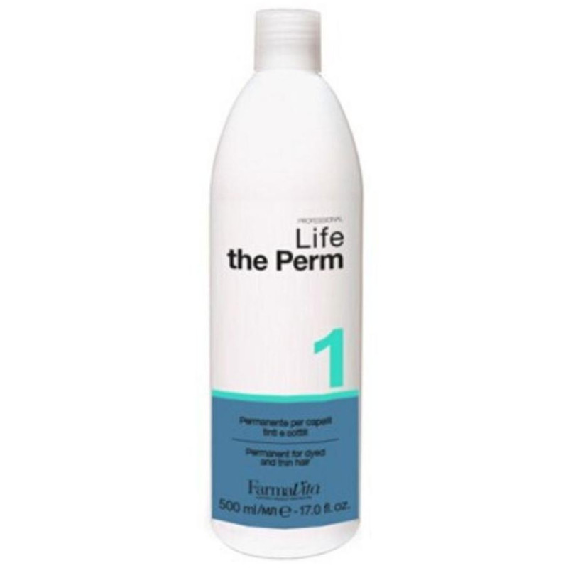 Permanente Life 1 per capelli normali, formulata in confezione da 500 ml.