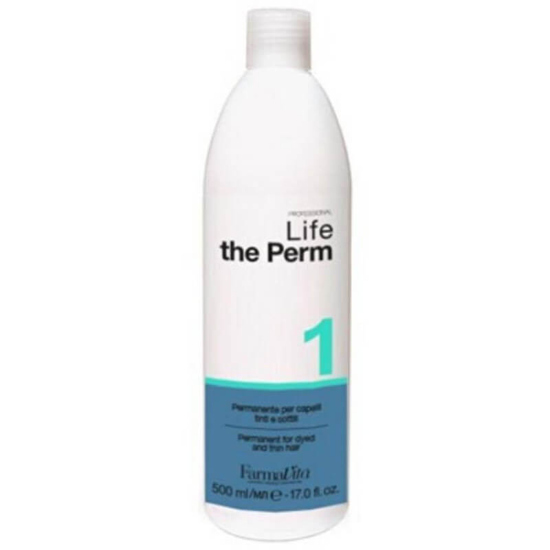 Permanente Life 1 para cabello normal, formulada para cabello normal, 500 ml.