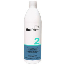 Permanente Life 2 para cabelos normais e coloridos da FARMATIVA, 500ML.