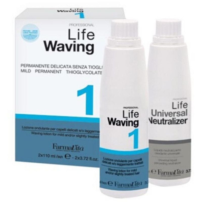 Permanente Life acidperm 1 para cabello natural FARMATIVA 110+110ML