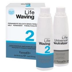 Permanente para cabelos frágeis Life Acidperm 2 FARMATIVA 110+110ML.