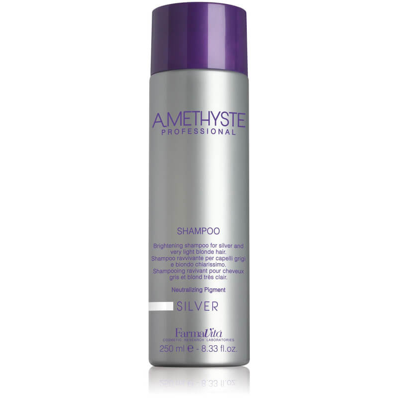 Entgelbstes Silber-Amethyst-Shampoo von FARMATIVA, 250 ml.