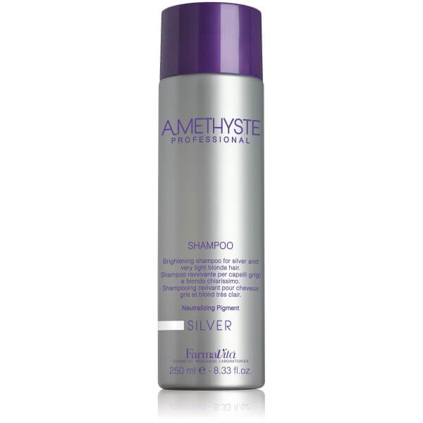 Entgelbstes Silber-Amethyst-Shampoo von FARMATIVA, 250 ml.