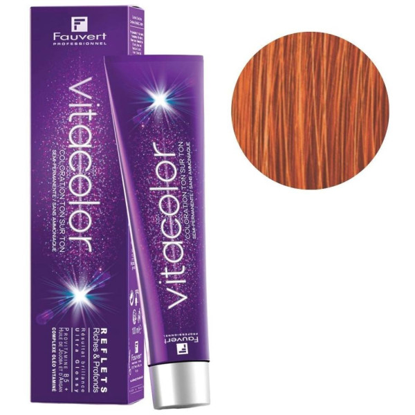 Vitacolor 7/43 colorante sin amoníaco Rubio dorado cobrizo 100ML Vitacolor 7/43 colorante sin amoníaco Rubio dorado cobrizo 100ML