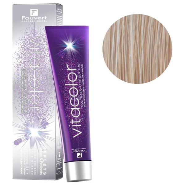 Coloration sans ammoniaque Vitacolor n°9/12 brume rosée Fauvert 100ML Coloration sans ammoniaque Vitacolor n°9/12 brume rosée Fauvert 100ML