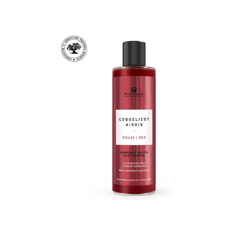 Shampooing pigmenté reflet rouge Coquelicot Aixois 250ML 