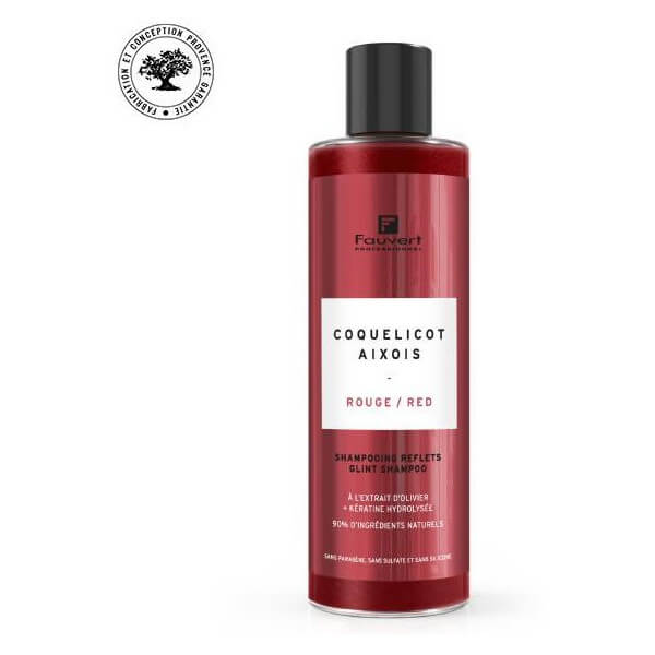 Gepigmenteerde shampoo met klaproosrode reflecties van 250 ml uit Aix-en-Provence. Gepigmenteerde shampoo met klaproosrode reflecties van 250 ml uit Aix-en-Provence.