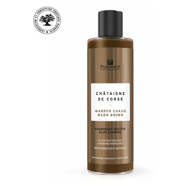 Pigmented shampoo with warm brown reflection Chestnut from Corsica 250ML