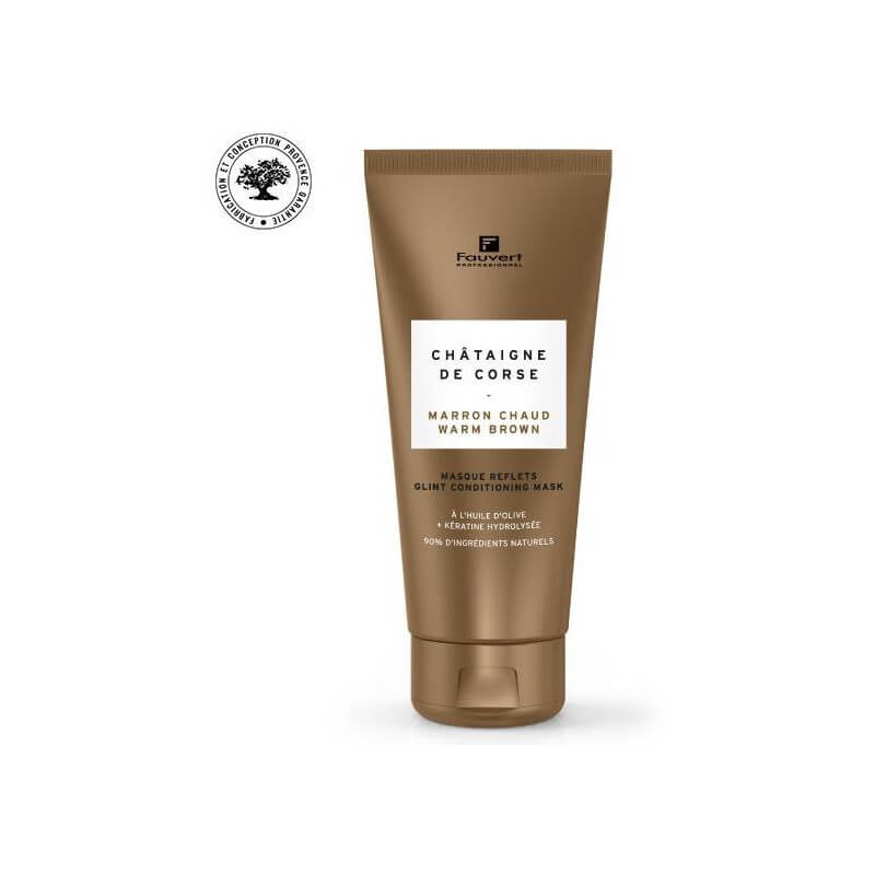 Masque pigmenté reflet marron chaud Châtaigne de Corse 200ML 