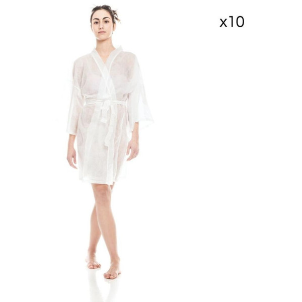 Kimono in white fabric x10