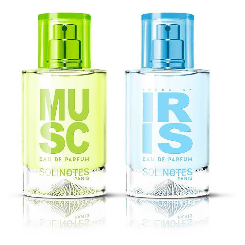 Mix Chic: eau de parfum Musc 50 ml en eau de parfum Iris 50 ml.