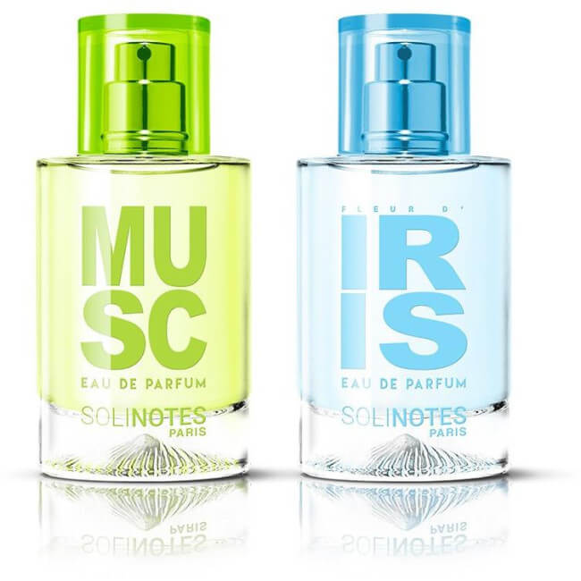 Mix Chic: eau de parfum Musc 50 ml en eau de parfum Iris 50 ml.