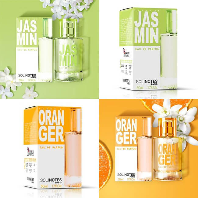 Mix Envoûtant : eau de parfum Jasmin 50ml et eau de parfum Fleur d'oranger 50ml